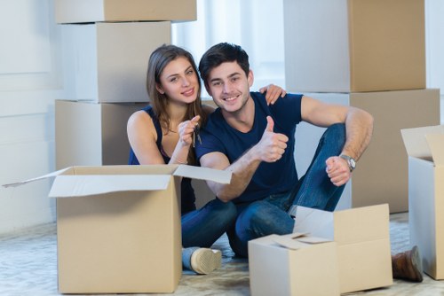 Furniture and household goods ready for charity donation